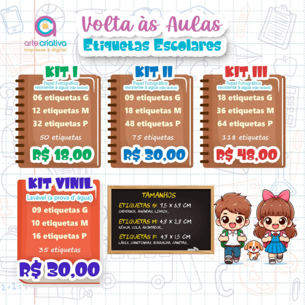 Etiqueta Escolar KITs